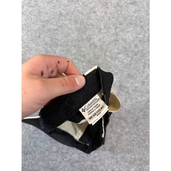 Columbia Sportswear 5 Panel Hat Unisex OS Cream Black Embroidered Strapback - Picture 5 of 5